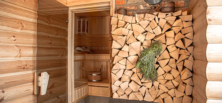 Eucalyptus Wood Sauna Walls Repair And Installation in Pickering, ON