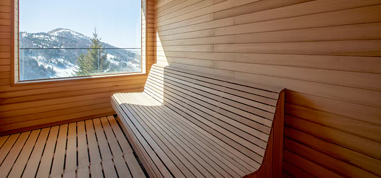 Luxury Pine Wood Sauna Restoration and Refurbishment in Pickering, ON