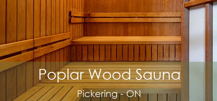  Poplar Wood Sauna Pickering - ON
